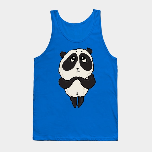 Shy cute panda Tank Top by amramna